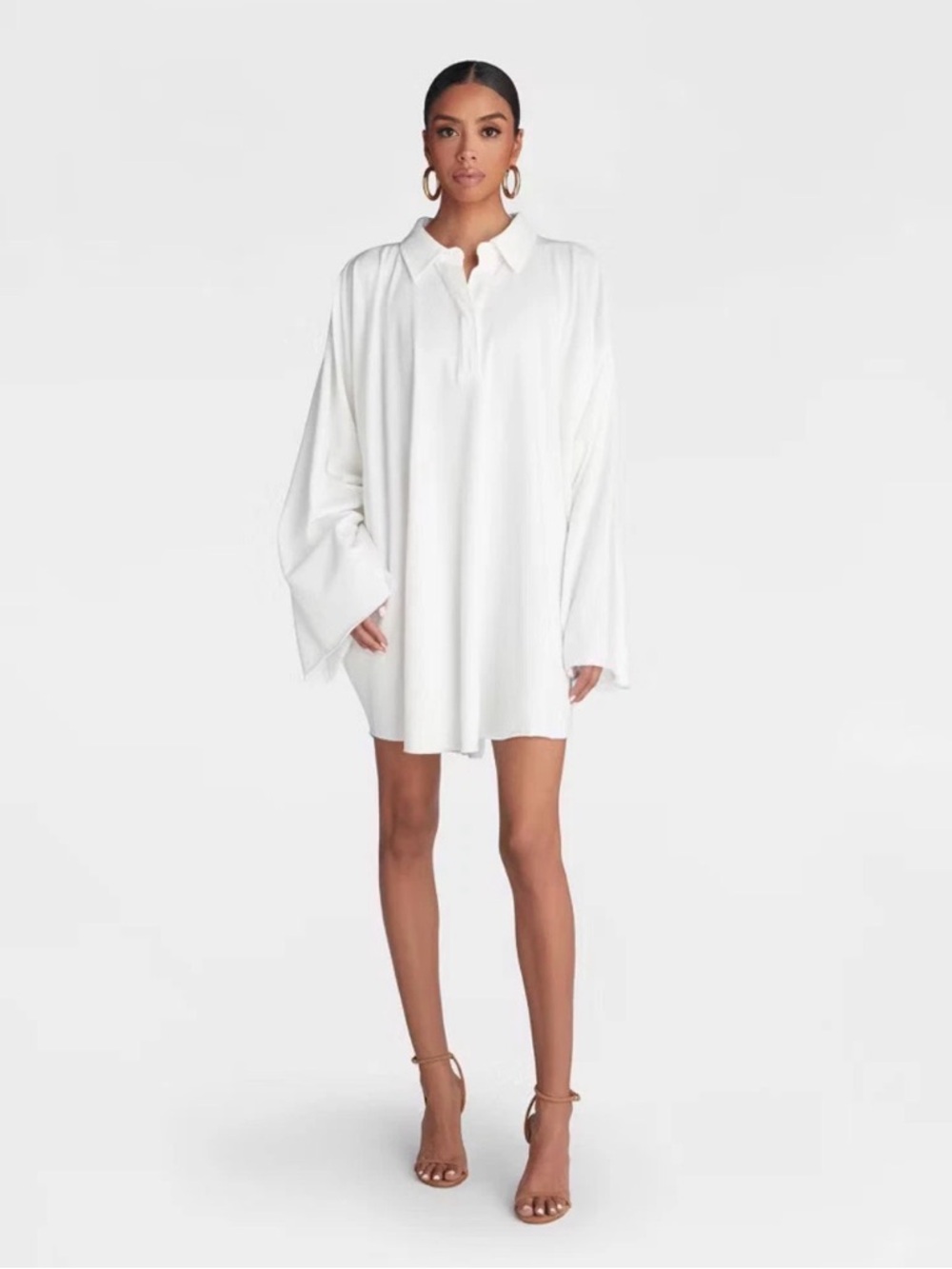 KBB by KAHLANA Women's Long Sleeve 'The Henley Dress' S,M,L,XL,1X